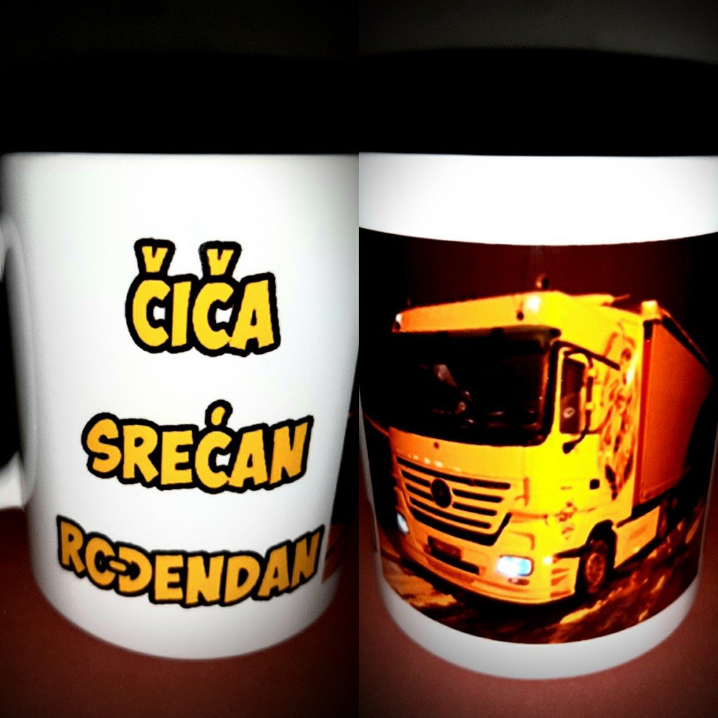Solje sa natpisom stampom/Solja sa slikom/cica srecan rodjendan vozac kamiona.jpg
